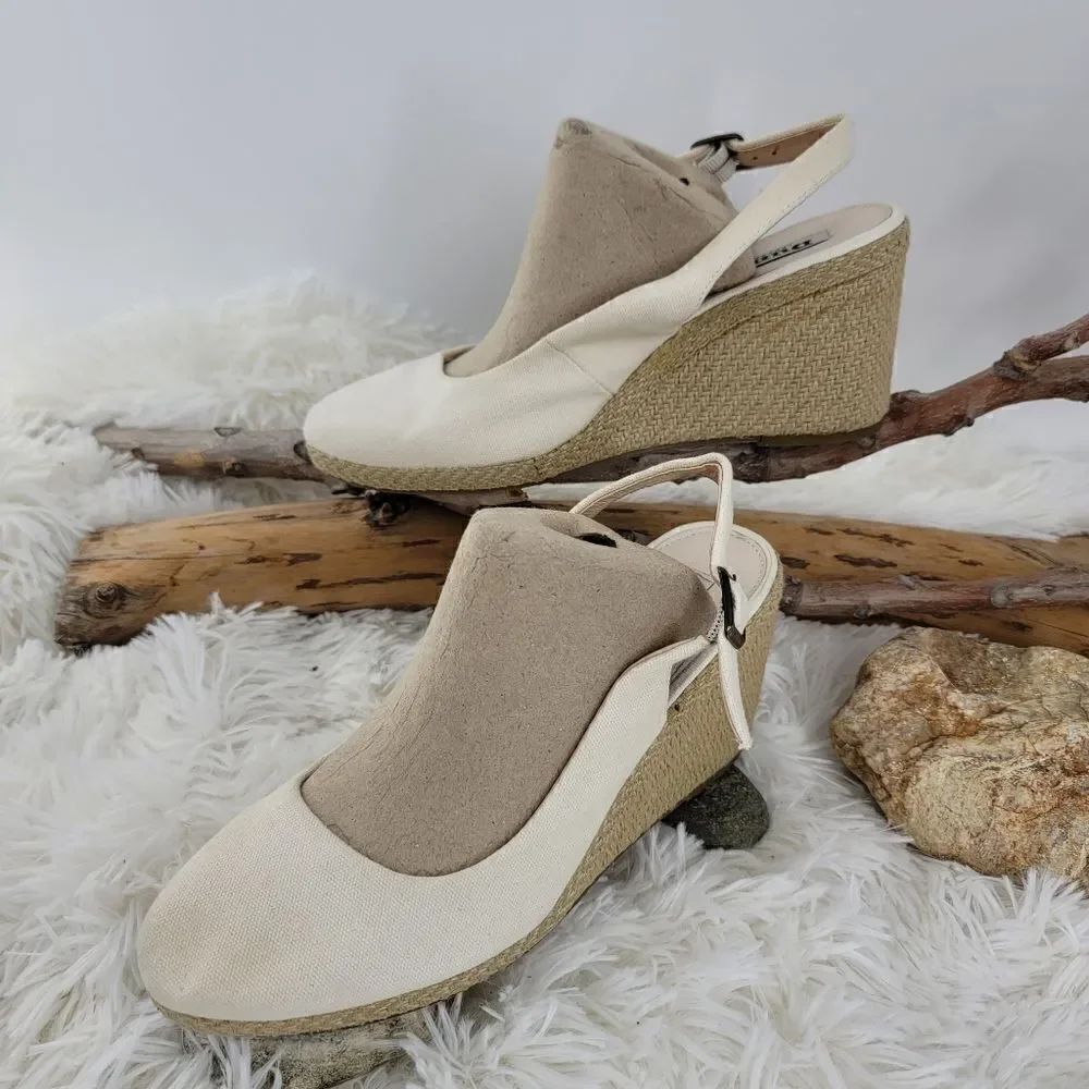 Dune canvas espadrilles wedge shoes